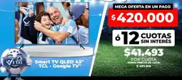 Supermayorista Vital Tcl smart tv qled 43" oferta