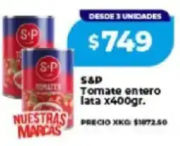 Supermayorista Vital S&P tomate entero lata oferta