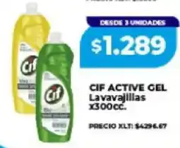 Supermayorista Vital Cif active gel lavavajillas oferta