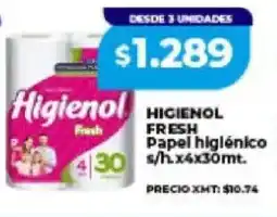 Supermayorista Vital Higienol fresh papel higiénico oferta