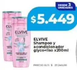 Supermayorista Vital Elvive shampoo y acondicionador glyco+llso oferta