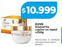 Supermayorista Vital Dove mascarilla capilar uv repair oferta