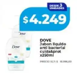 Supermayorista Vital Dove jabon liquido anti bacterial culda&prot oferta