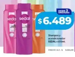 Supermayorista Vital Sedal shampoo y acondicionador oferta