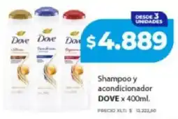Supermayorista Vital Dove shampoo y acondicionador oferta