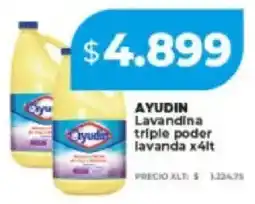 Supermayorista Vital Ayudín lavandina triple poder lavanda oferta