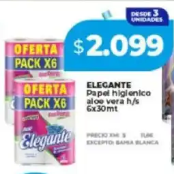 Supermayorista Vital Elegante papel higienico aloe vera h/s oferta