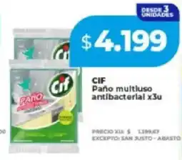 Supermayorista Vital Cif paño multiuso antibacterial oferta