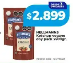 Supermayorista Vital Hellmann's ketchup vegano doy pack oferta