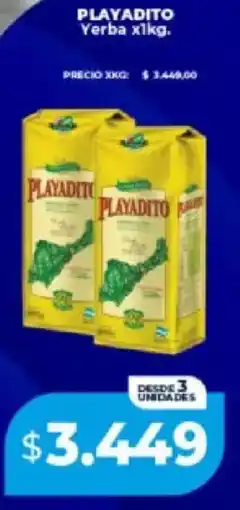 Supermayorista Vital Playadito yerba oferta