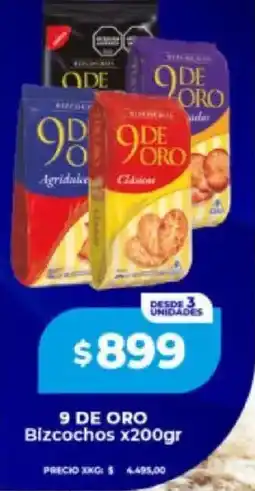 Supermayorista Vital 9 de oro bizcochos oferta