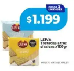 Supermayorista Vital Leiva tostadas arroz clasicas oferta