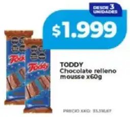 Supermayorista Vital Toddy chocolate relleno mousse oferta