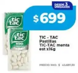 Supermayorista Vital Tic - tac pastillas tic-tac menta est oferta