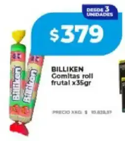 Supermayorista Vital Billiken gomitas roll frutal oferta