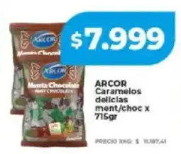 Supermayorista Vital Arcor caramelos delicias ment/choc oferta