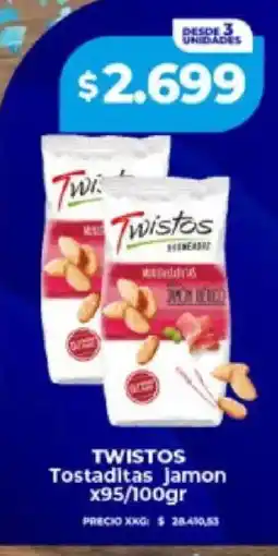 Supermayorista Vital Twistos tostaditas jamon oferta