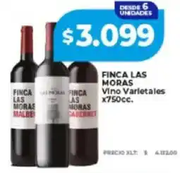 Supermayorista Vital Finca las moras vino varietales oferta
