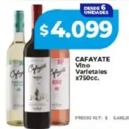 Supermayorista Vital Cafayate vino varietales oferta
