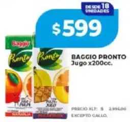 Supermayorista Vital Baggio pronto jugo oferta