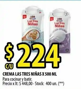 Quilmes Crema las tres niñas 500ml oferta