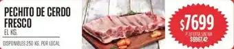 Pechito de cerdo fresco