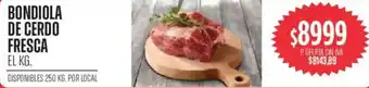 Bondiola de cerdo fresca