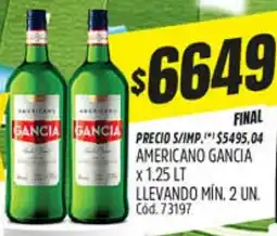 Supermercados Yaguar Gancia americano oferta