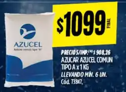 Supermercados Yaguar Azucel azucar comun tipo A oferta