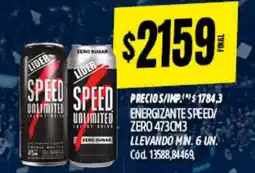 Supermercados Yaguar Energizante speed/ zero oferta
