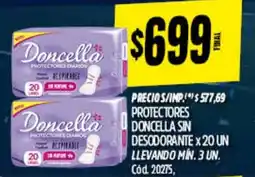Supermercados Yaguar Doncella protectores sin desodorante oferta