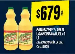 Supermercados Yaguar Nahuel lavandina oferta