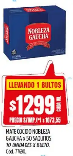 Supermercados Yaguar Nobleza gaucha mate cocido oferta