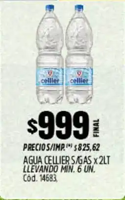 Supermercados Yaguar Cellier agua s/gas oferta