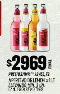 Supermercados Yaguar Dr.lemon aperitivo oferta
