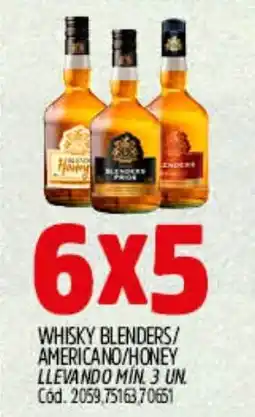Supermercados Yaguar Whisky blenders/ americano/honey oferta