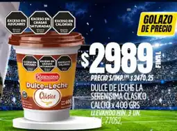 Supermercados Yaguar La serenisima dulce de leche clasico calcio oferta
