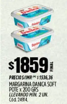 Supermercados Yaguar Dánica margarina soft pote oferta