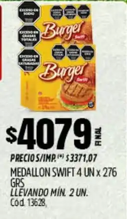 Supermercados Yaguar Swift medallon oferta