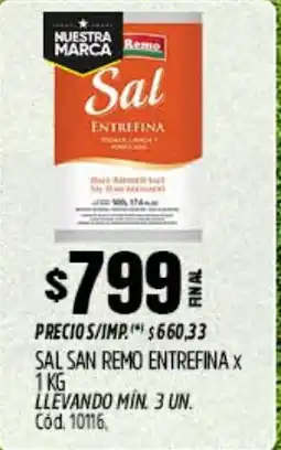 Supermercados Yaguar Sal san remo entrefina oferta