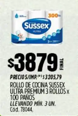 Supermercados Yaguar Sussex rollo de cocina ultra premium oferta