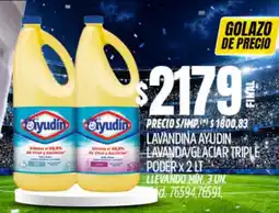 Supermercados Yaguar Ayudín lavandina lavanda/glaciar triple poder oferta