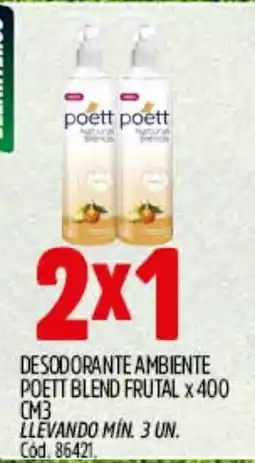 Supermercados Yaguar Poett desodorante ambiente blend frutal oferta