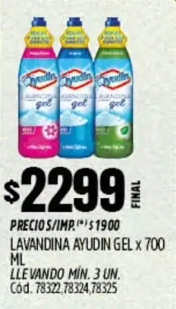 Supermercados Yaguar Ayudín lavandina gel oferta
