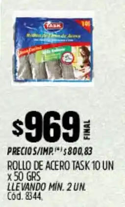 Supermercados Yaguar Task rollo de acero oferta