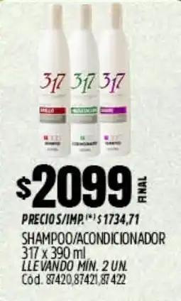 Supermercados Yaguar 317 shampoo/acondicionador oferta