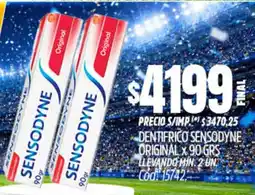 Supermercados Yaguar Sensodyne dentifrico original oferta