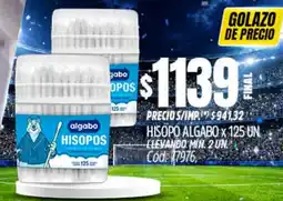 Supermercados Yaguar Algabo hisopo oferta