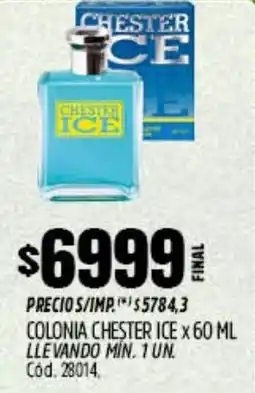 Supermercados Yaguar Chester ice colonia oferta