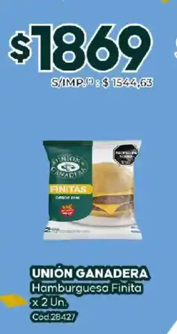 Diarco Unión ganadera hamburguesa finita oferta